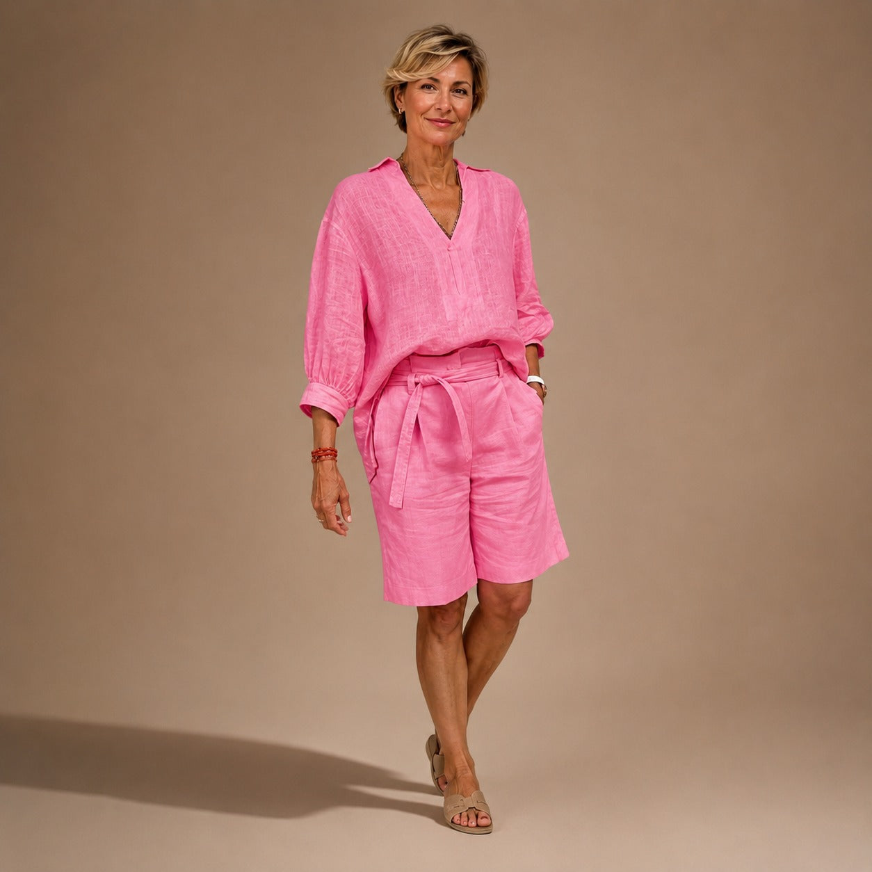 Set Marlowe™ mit einem Fluid Fit Hemd und Shorts mit Kordelzug
