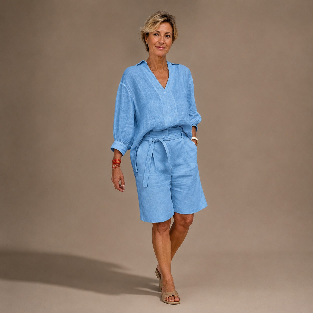Set Marlowe™ mit einem Fluid Fit Hemd und Shorts mit Kordelzug