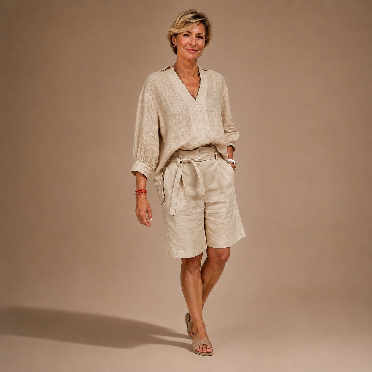 Set Marlowe™ mit einem Fluid Fit Hemd und Shorts mit Kordelzug