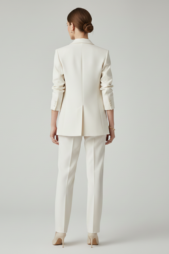 Damen-Blazer-Set mit definierter Form und gerader Hose
