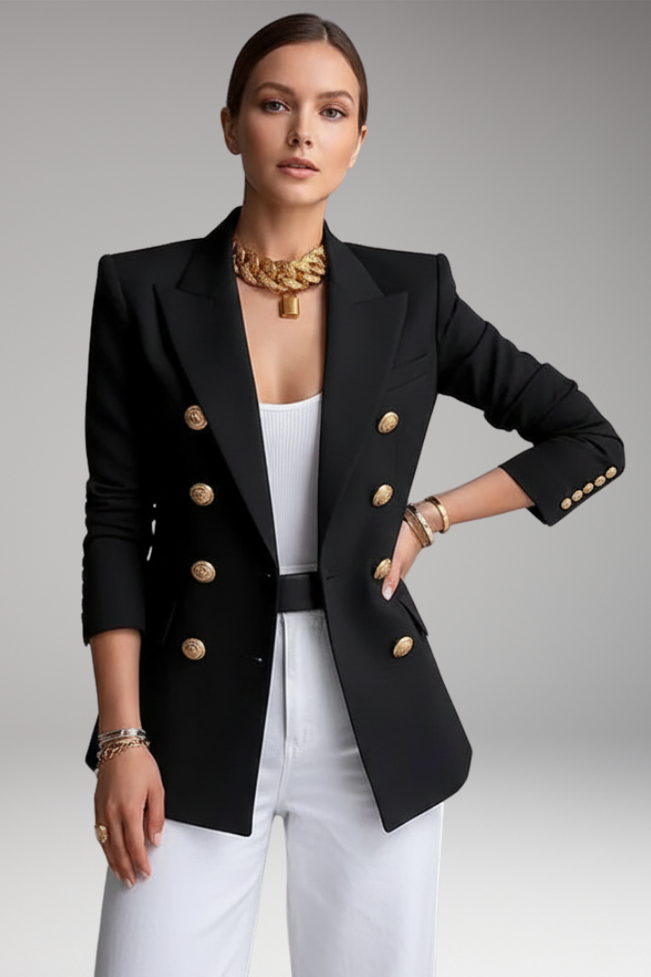 Hope | Damen-Reversblazer mit überlappendem Vorderteil und langen Ärmeln