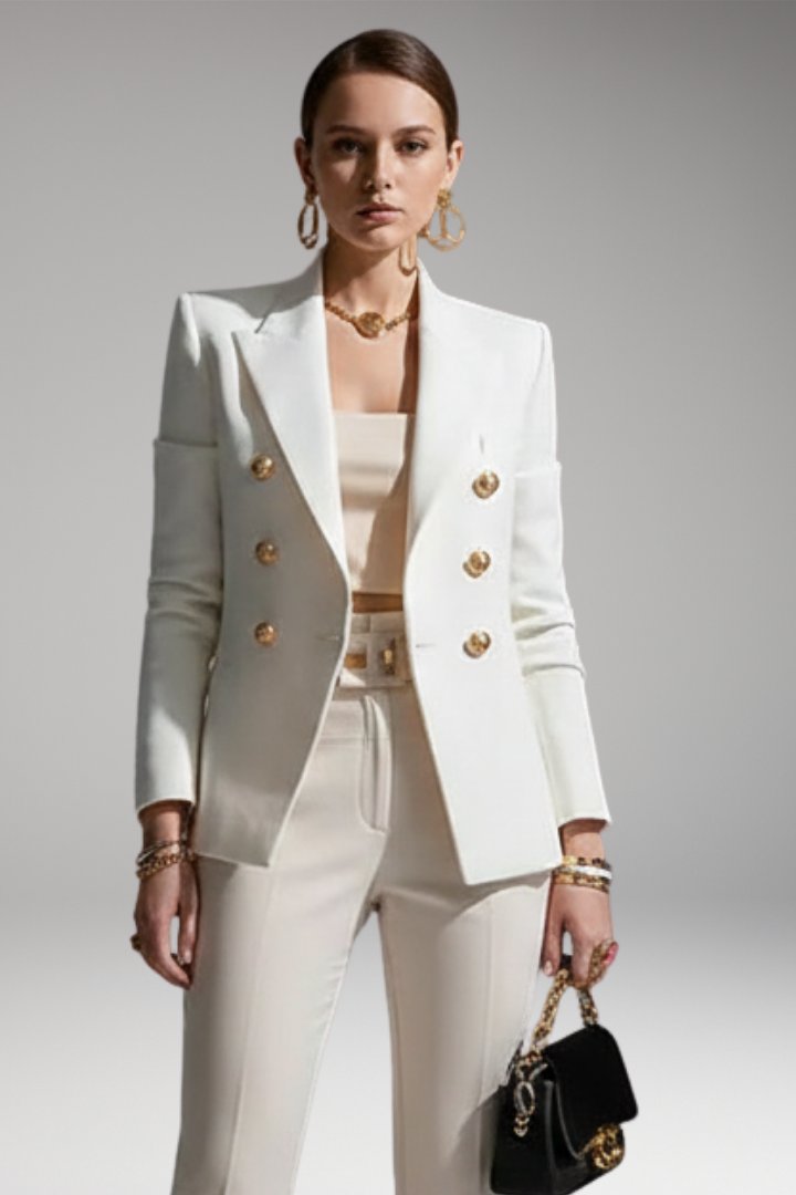 Hope | Damen-Reversblazer mit überlappendem Vorderteil und langen Ärmeln