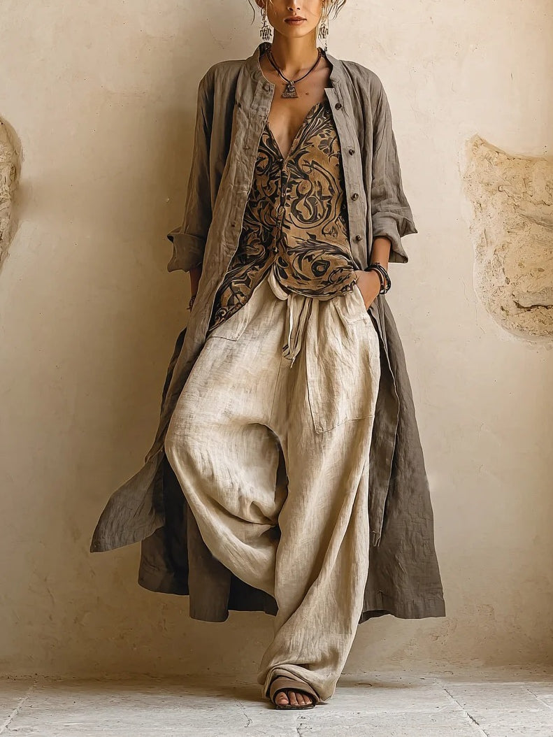 Das Florence Leinen-Mix Co-Ord-Set