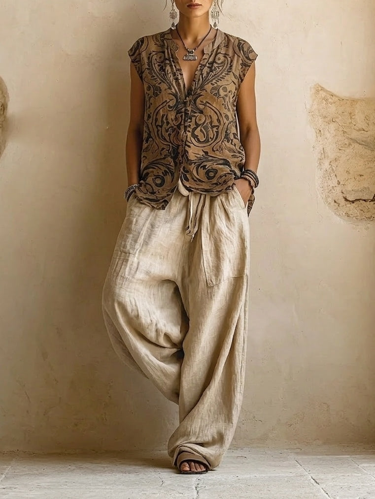 Das Florence Leinen-Mix Co-Ord-Set