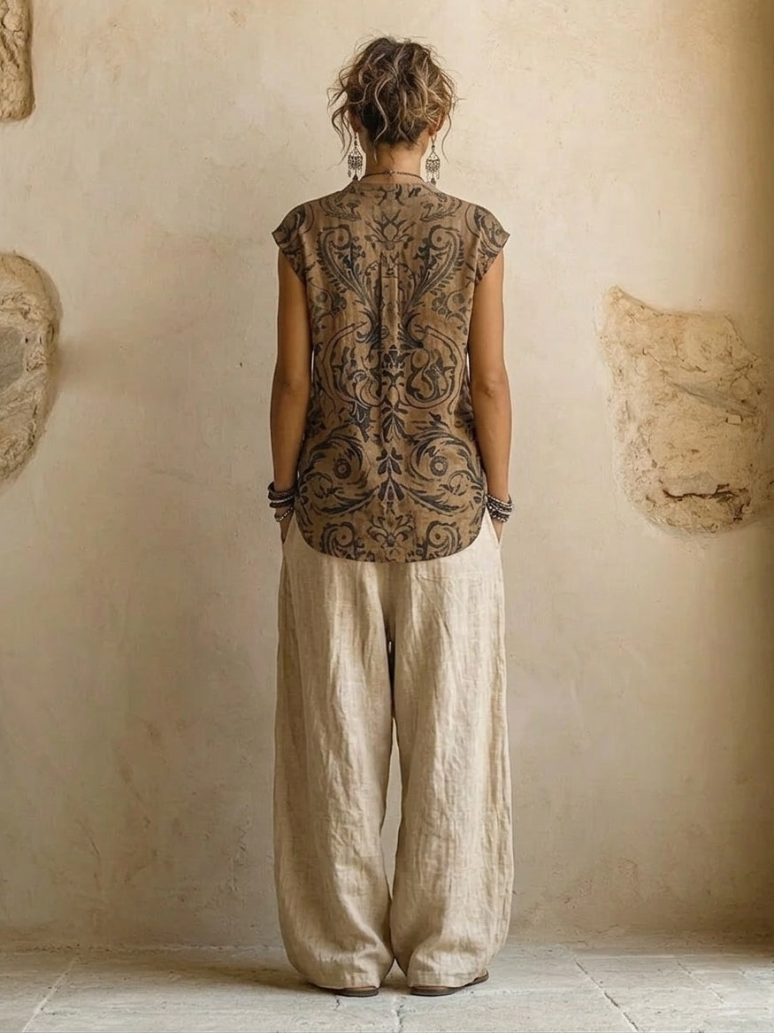 Das Florence Leinen-Mix Co-Ord-Set