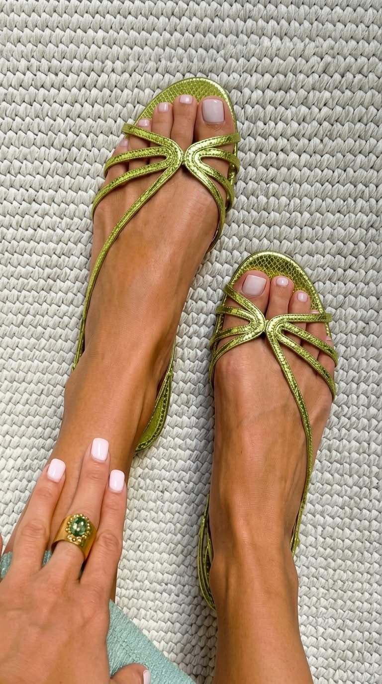 Ginevra | Goldene Sandalen Sommerliche Eleganz