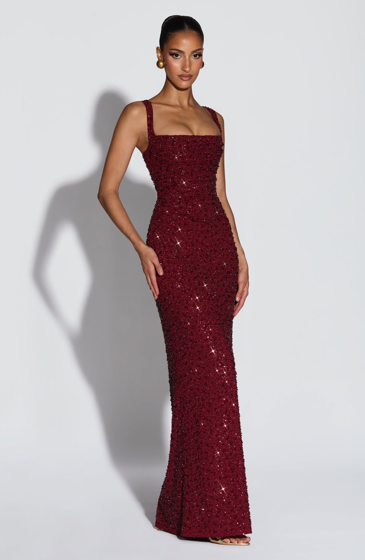 ROSALIND | Maxikleid mit Eckigem Ausschnitt