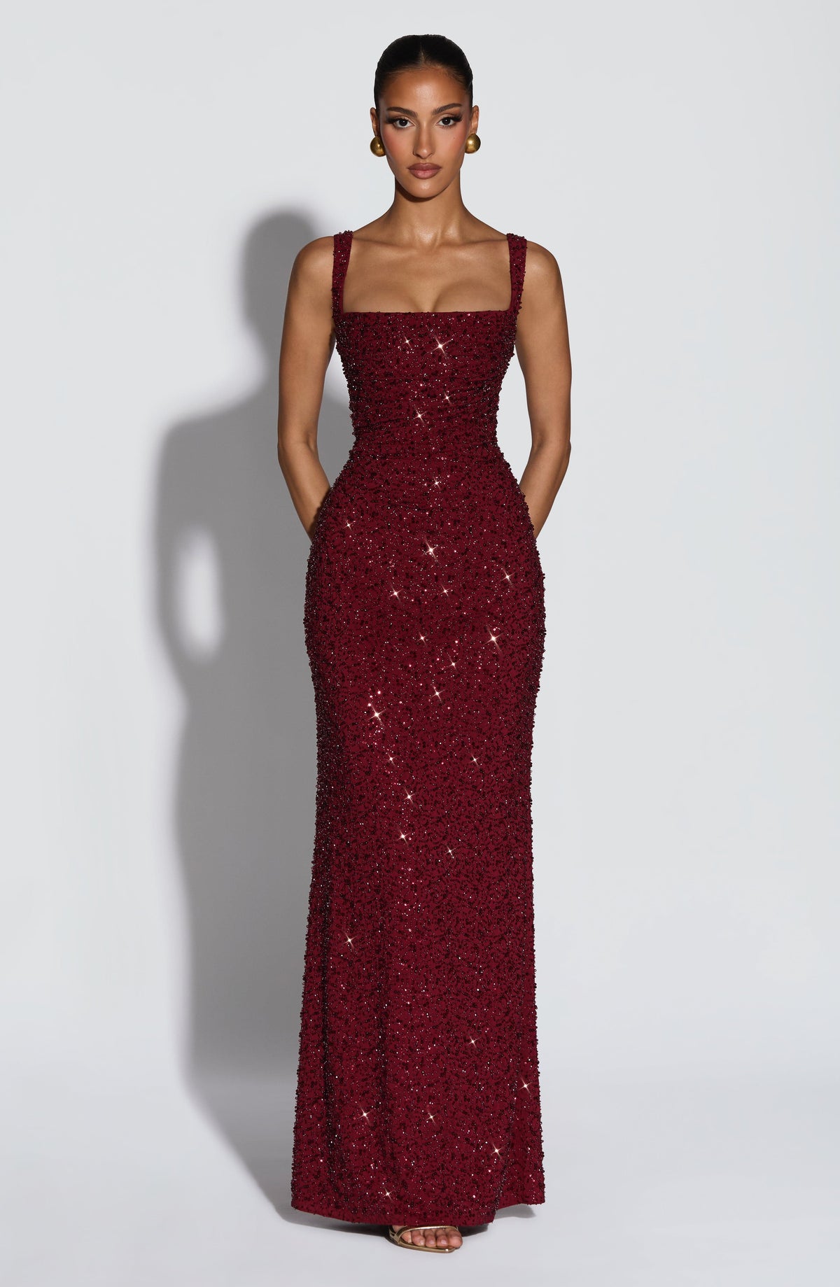 ROSALIND | Maxikleid mit Eckigem Ausschnitt