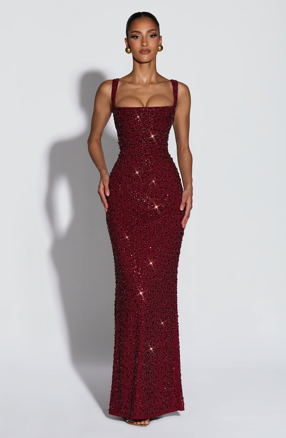 ROSALIND | Maxikleid mit Eckigem Ausschnitt