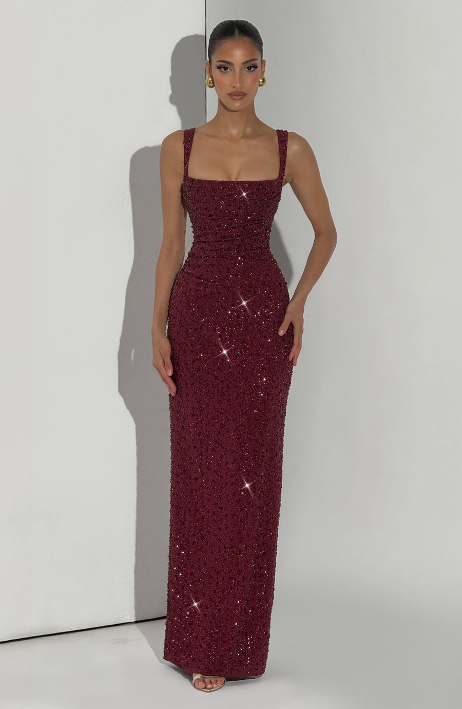 ROSALIND | Maxikleid mit Eckigem Ausschnitt