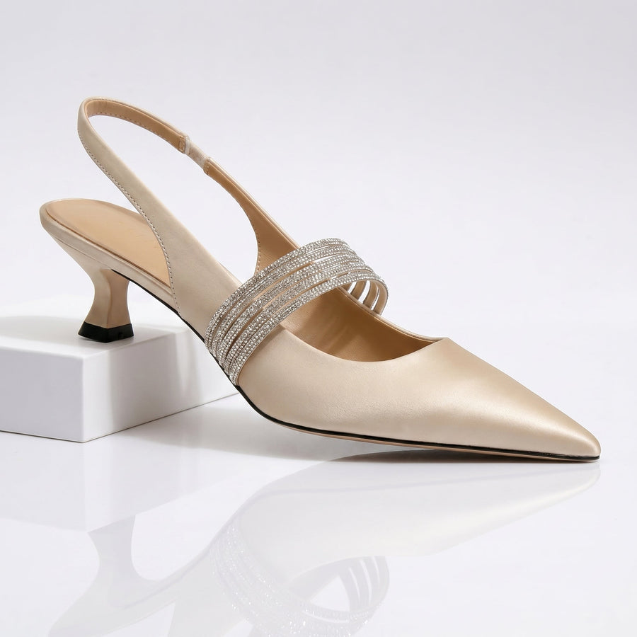 Harlow | Kristall-Kitten-Heels