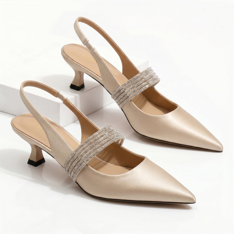 Harlow | Kristall-Kitten-Heels