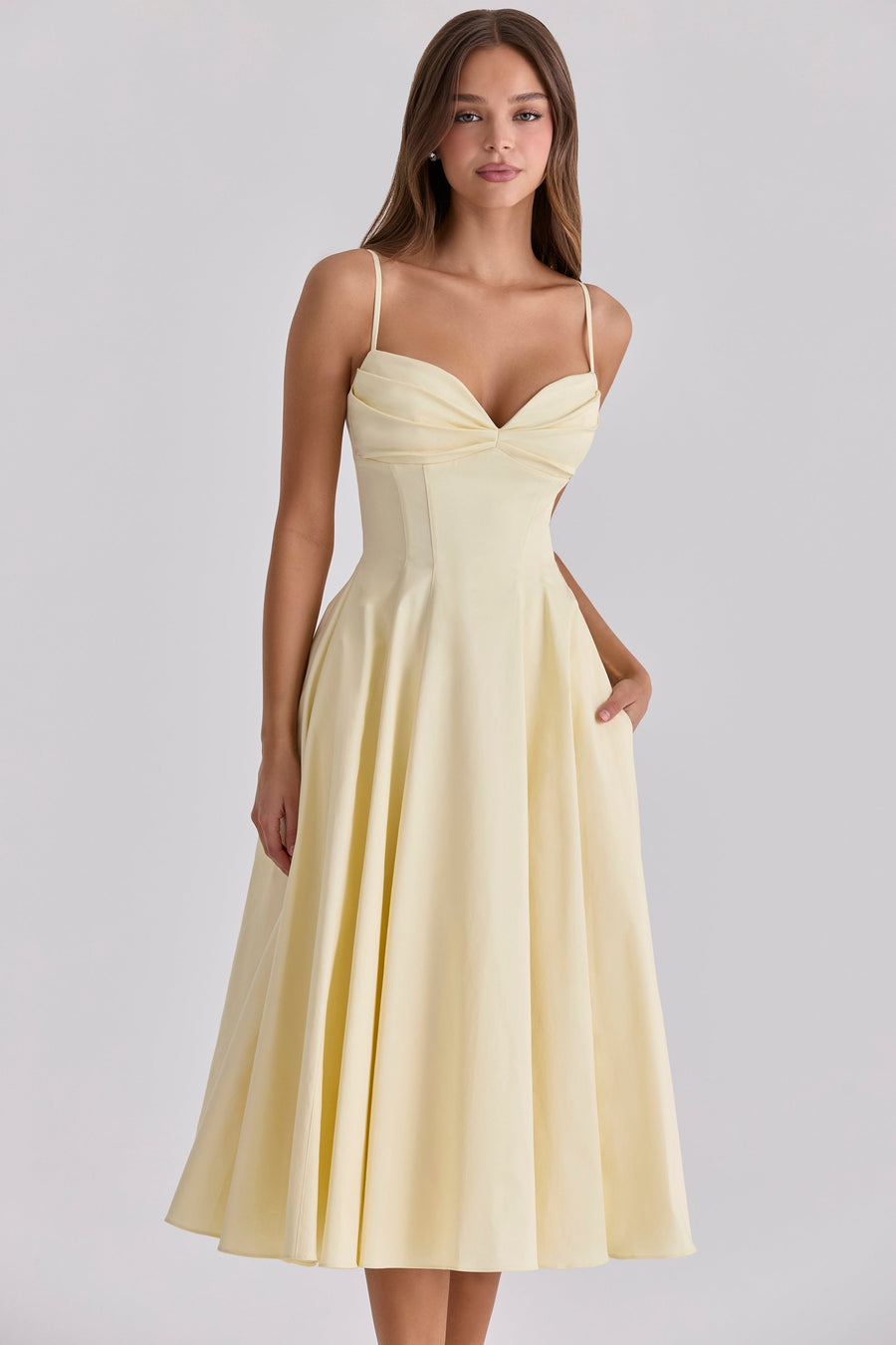 JASMYN | Fließendes Midikleid