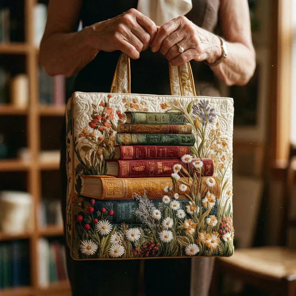 Gesteppte Künstlertasche – Blumenmuster