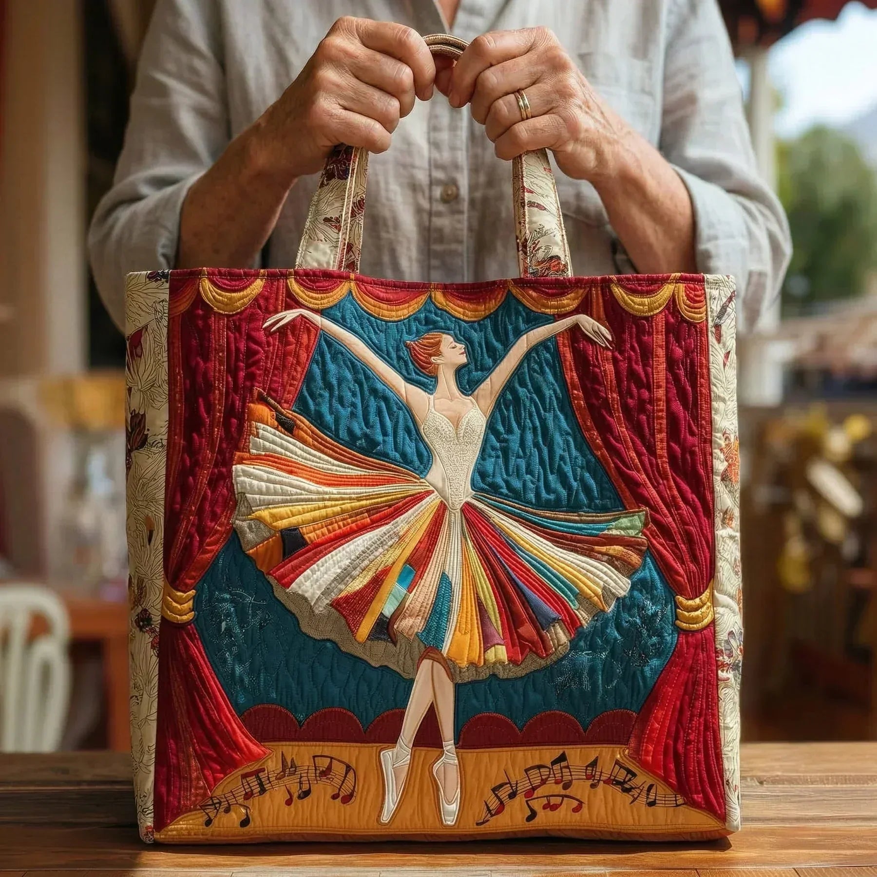 Stepptasche - Elegante Ballerina