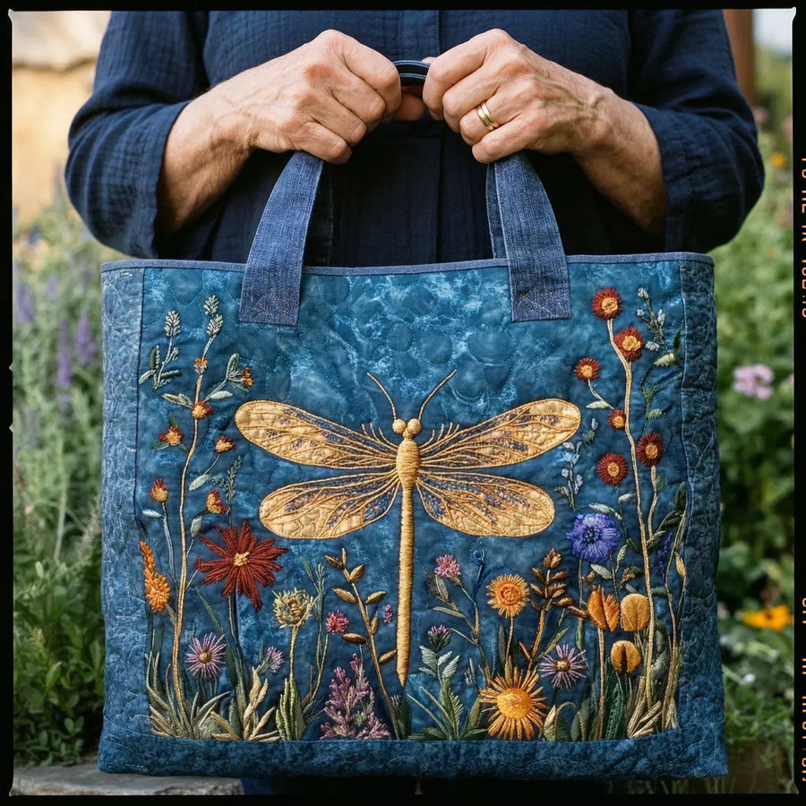 Gesteppte Tasche – Goldene Libelle