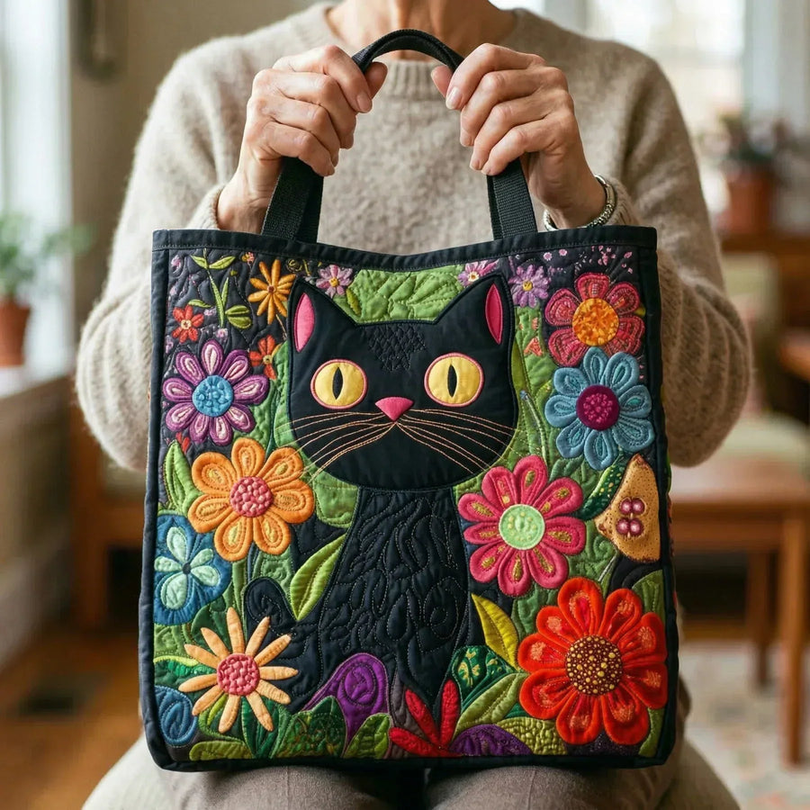Stepptasche – Verzauberte schwarze Katze