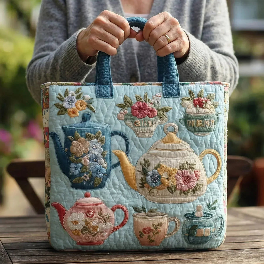 Stepptasche - Blumenmuster