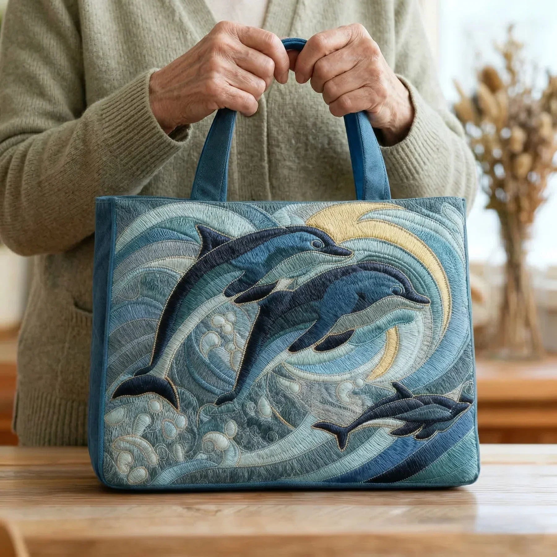Handwerkliche Tasche - Ozeandelfin