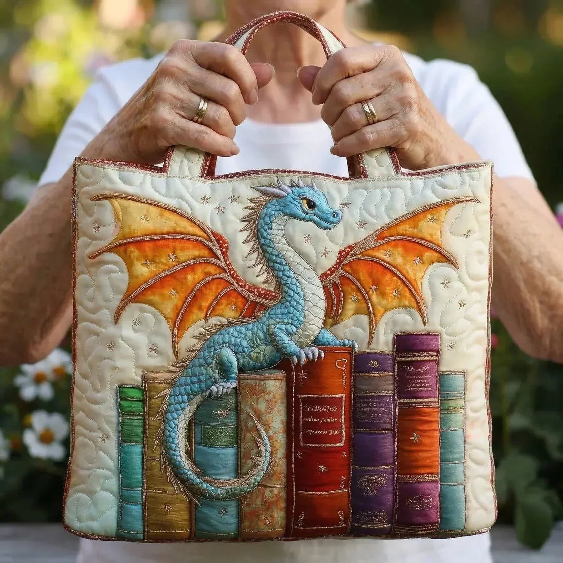 Stepptasche - Smaragd-Drachenhüter der Bücher