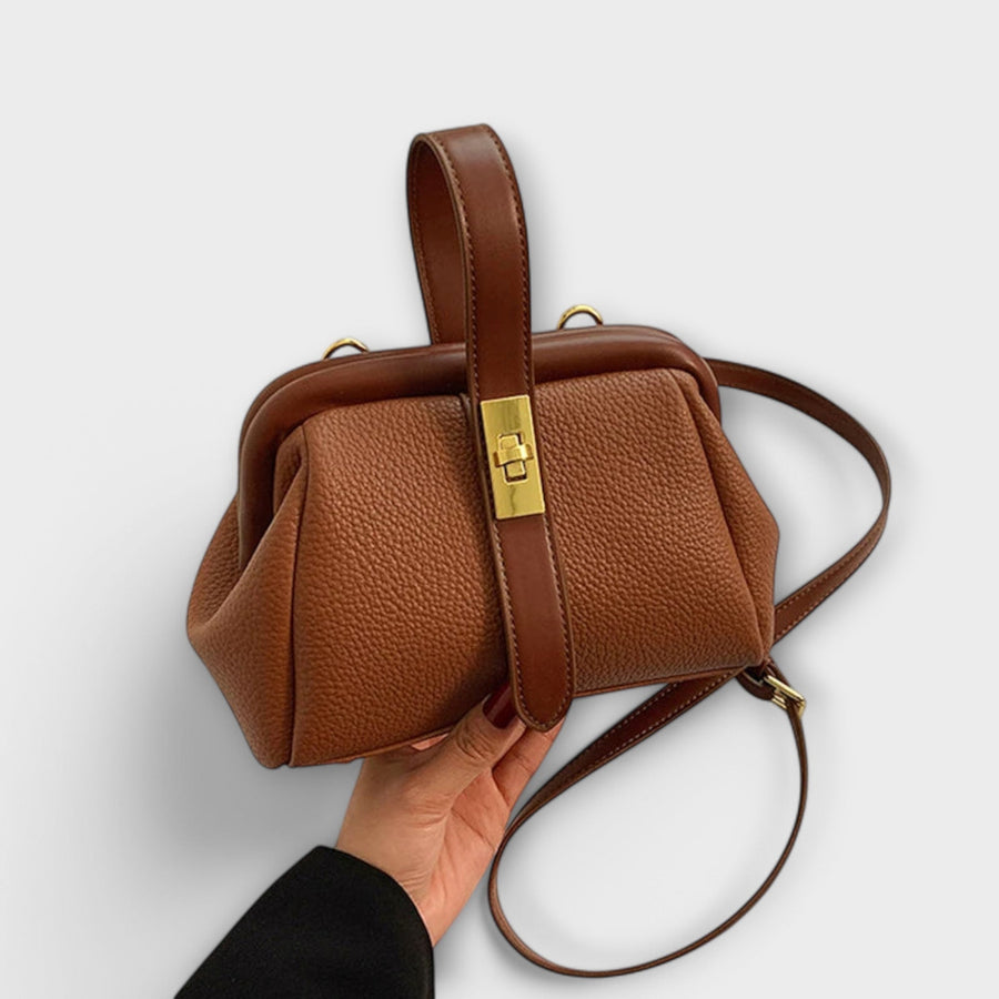Hadleigh | Damen Mini Umhängetasche mit Drehverschluss und Griff