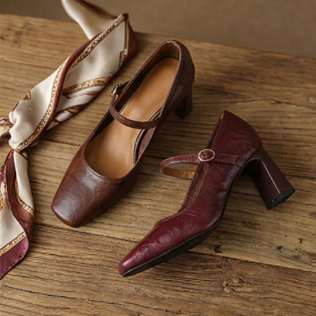 Monroe Lederriemen-High Heels