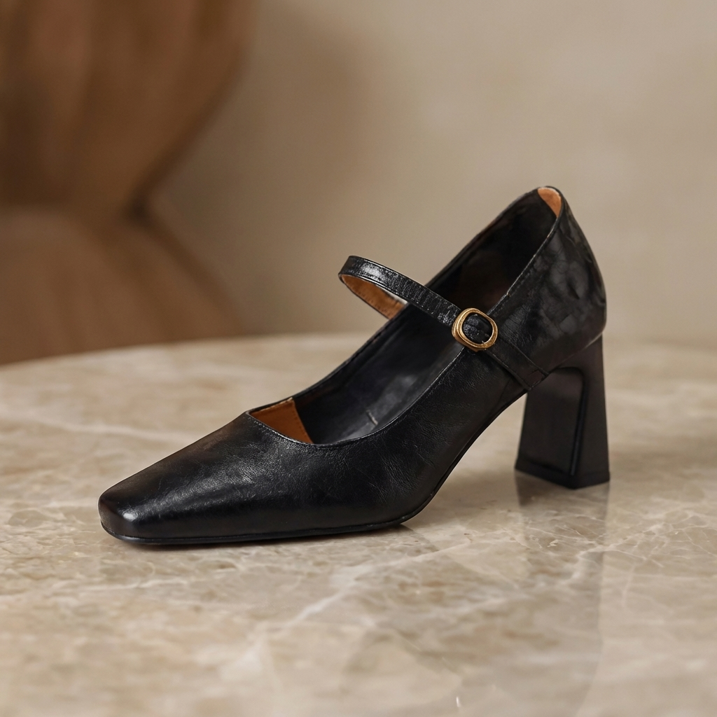 Monroe Lederriemen-High Heels