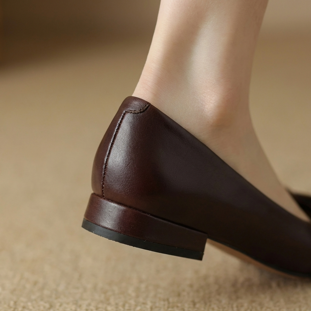 Camille Bow Ballerinas aus Leder