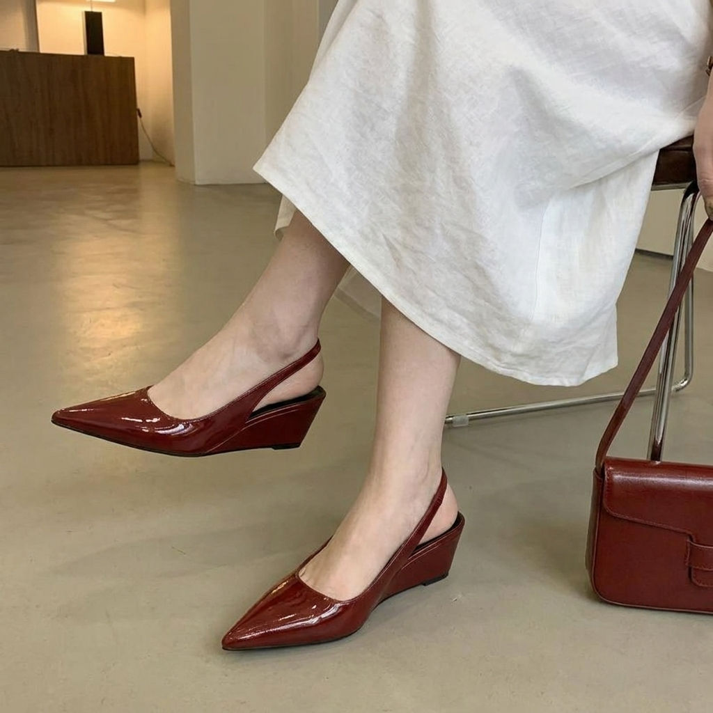 Elena | Elegante Slingback-Keilabsätze