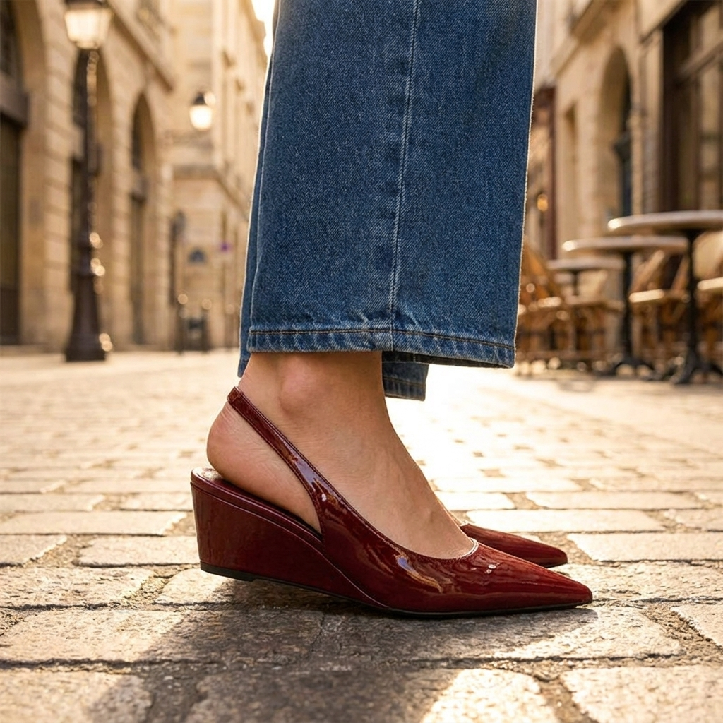 Elena | Elegante Slingback-Keilabsätze