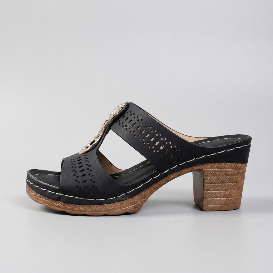 Linda | Orthopädische Komfort-Sandalen mit hohem Absatz