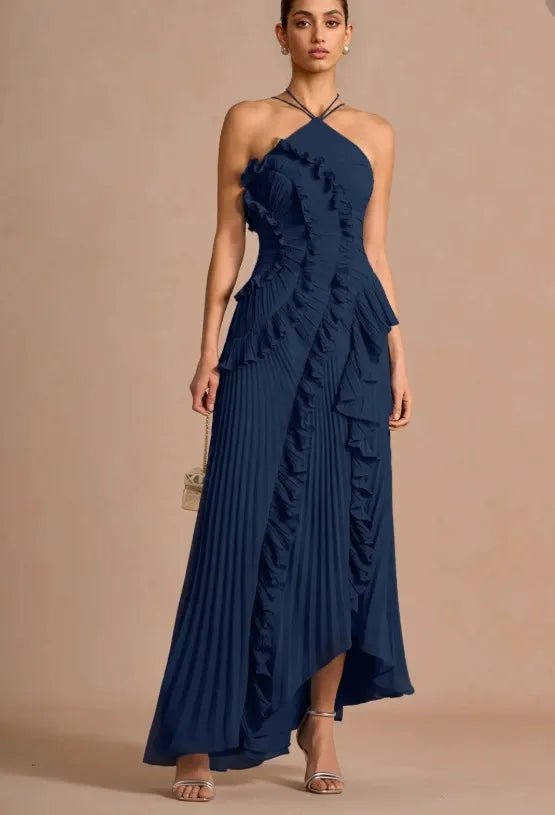 LIYANA | Spiral-Rüschenkleid