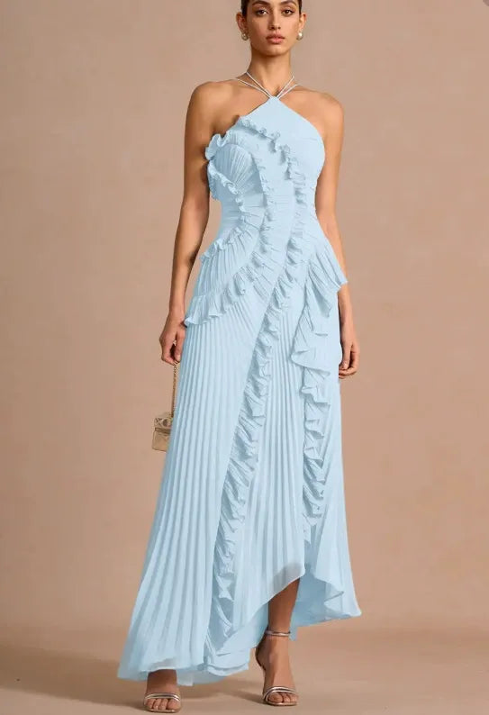 LIYANA | Spiral-Rüschenkleid