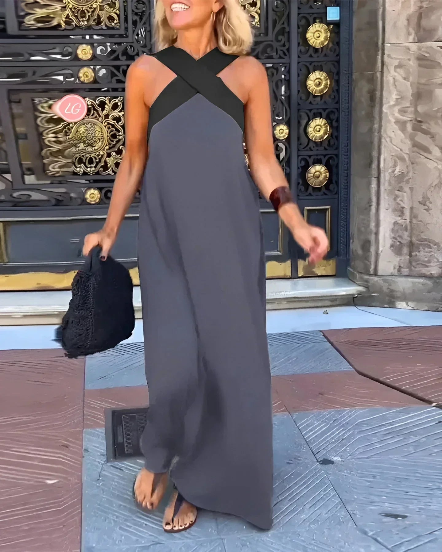 Quirine | Wickel-Maxikleid-