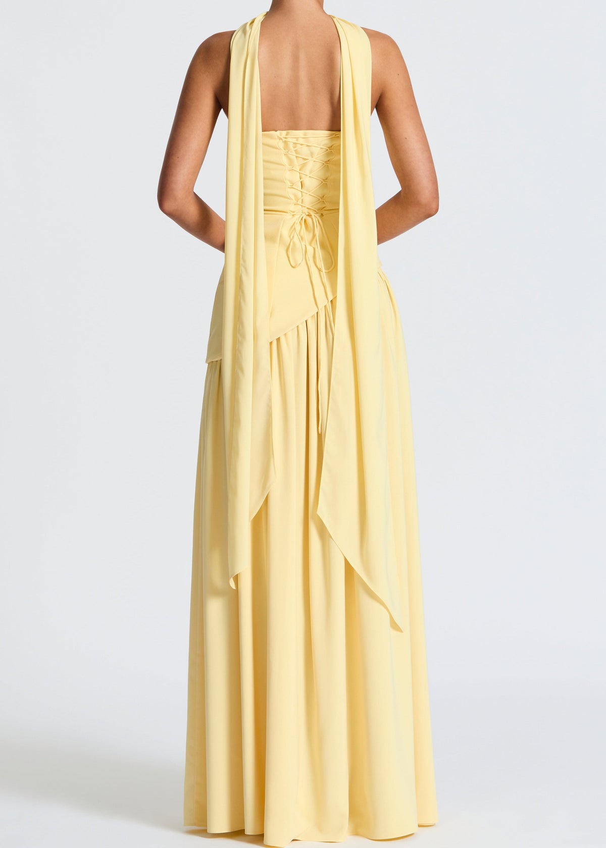 LINA | Trägerloses Maxikleid mit Hohem Schlitz
