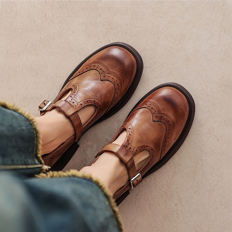 Elegante Mary Janes aus Leder