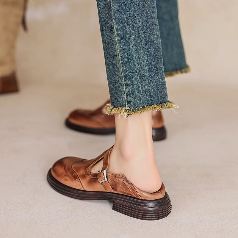 Elegante Mary Janes aus Leder