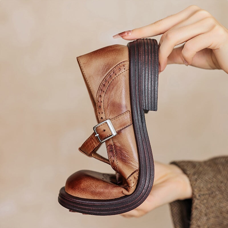 Elegante Mary Janes aus Leder