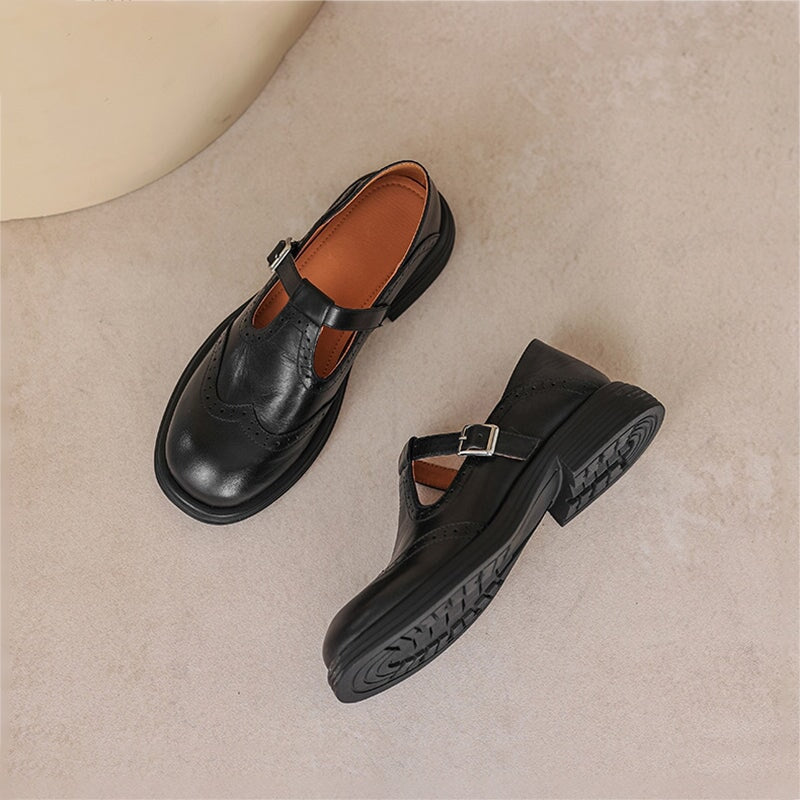 Elegante Mary Janes aus Leder