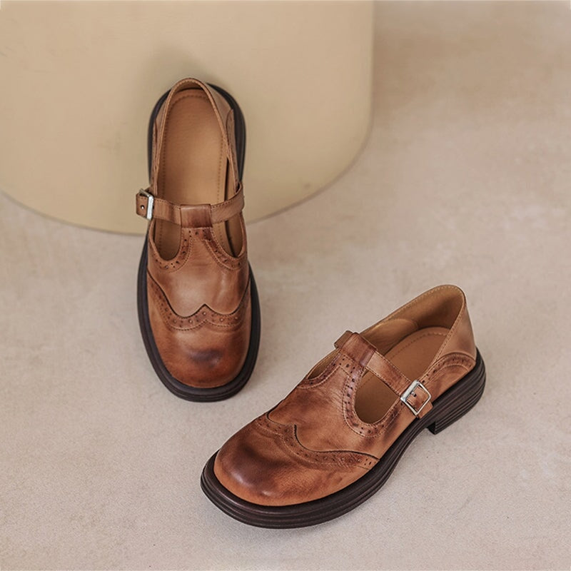 Elegante Mary Janes aus Leder