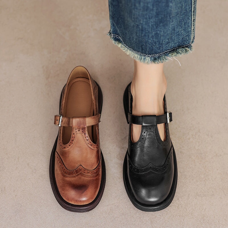Elegante Mary Janes aus Leder