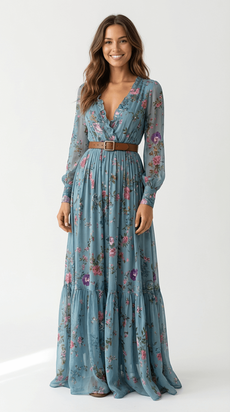 Iris | Boho Maxikleid