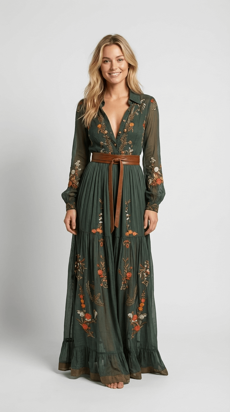 Iris | Boho Maxikleid