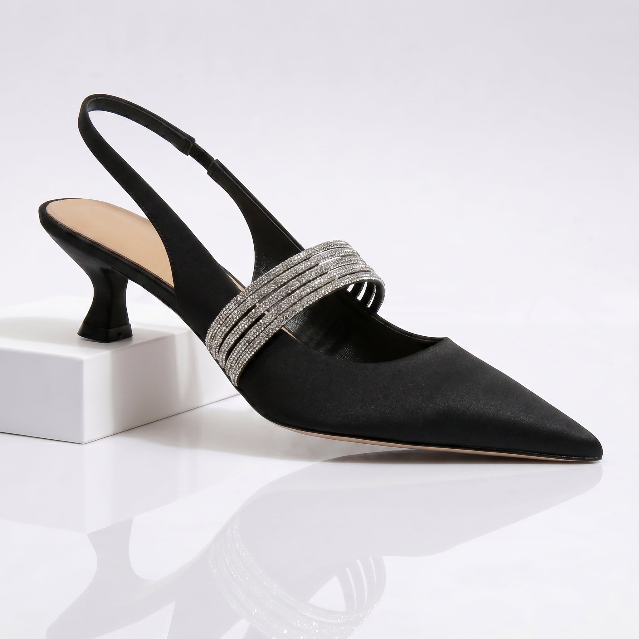 Harlow | Kristall-Kitten-Heels