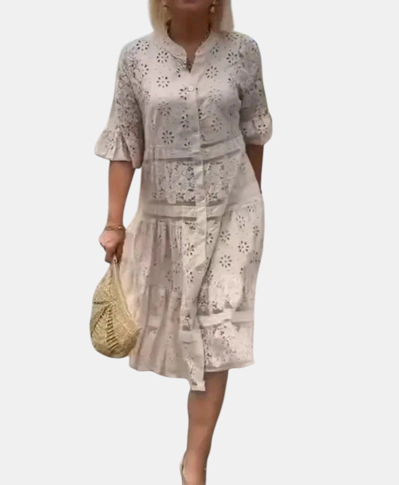 Cherylann™ | Blumen-Midikleid