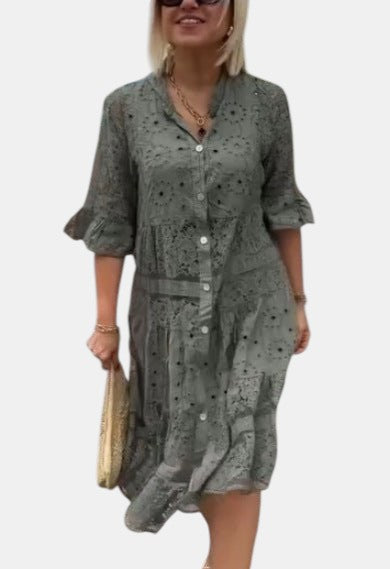 Cherylann™ | Blumen-Midikleid