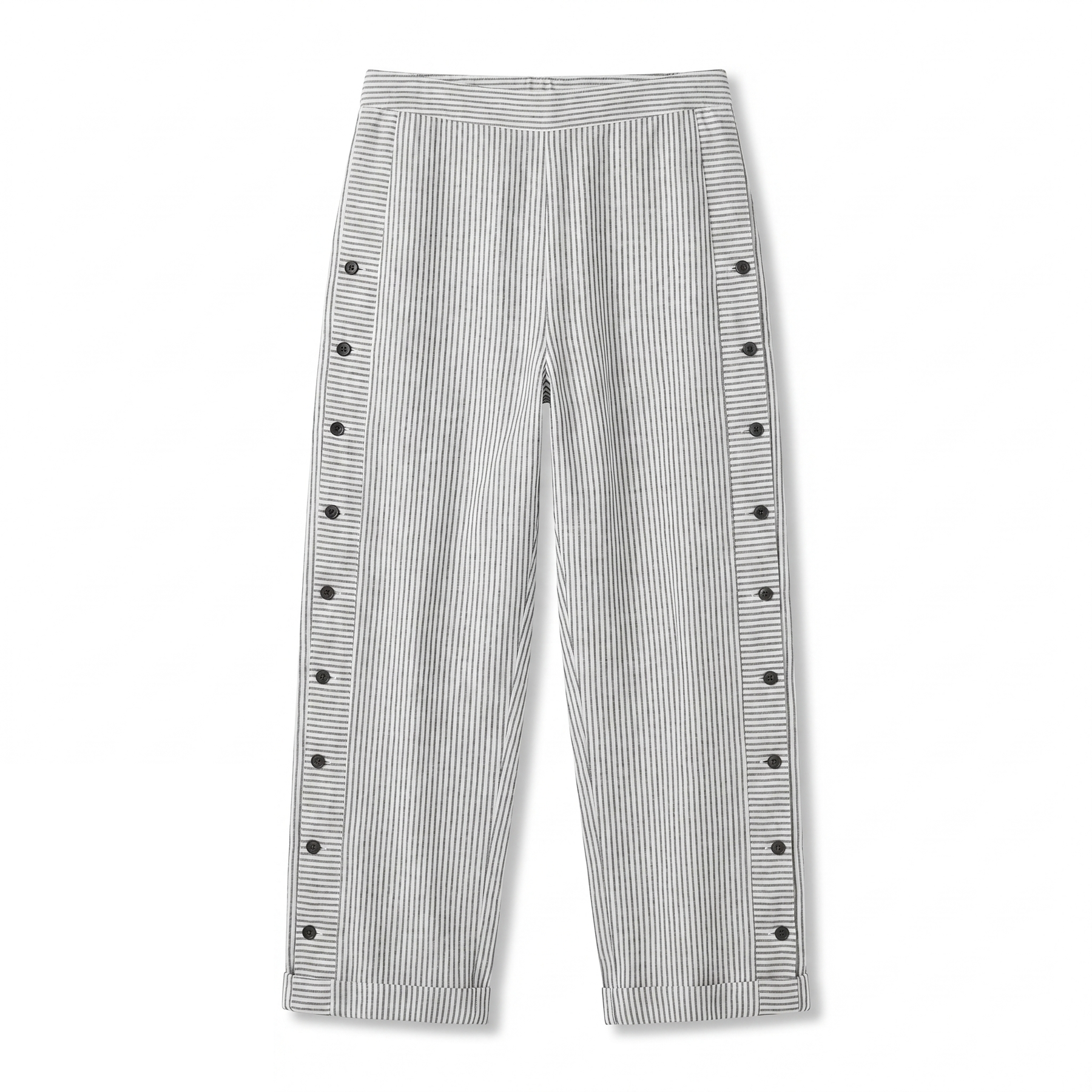 Tess | Gestreifte Panel-Knopfhose