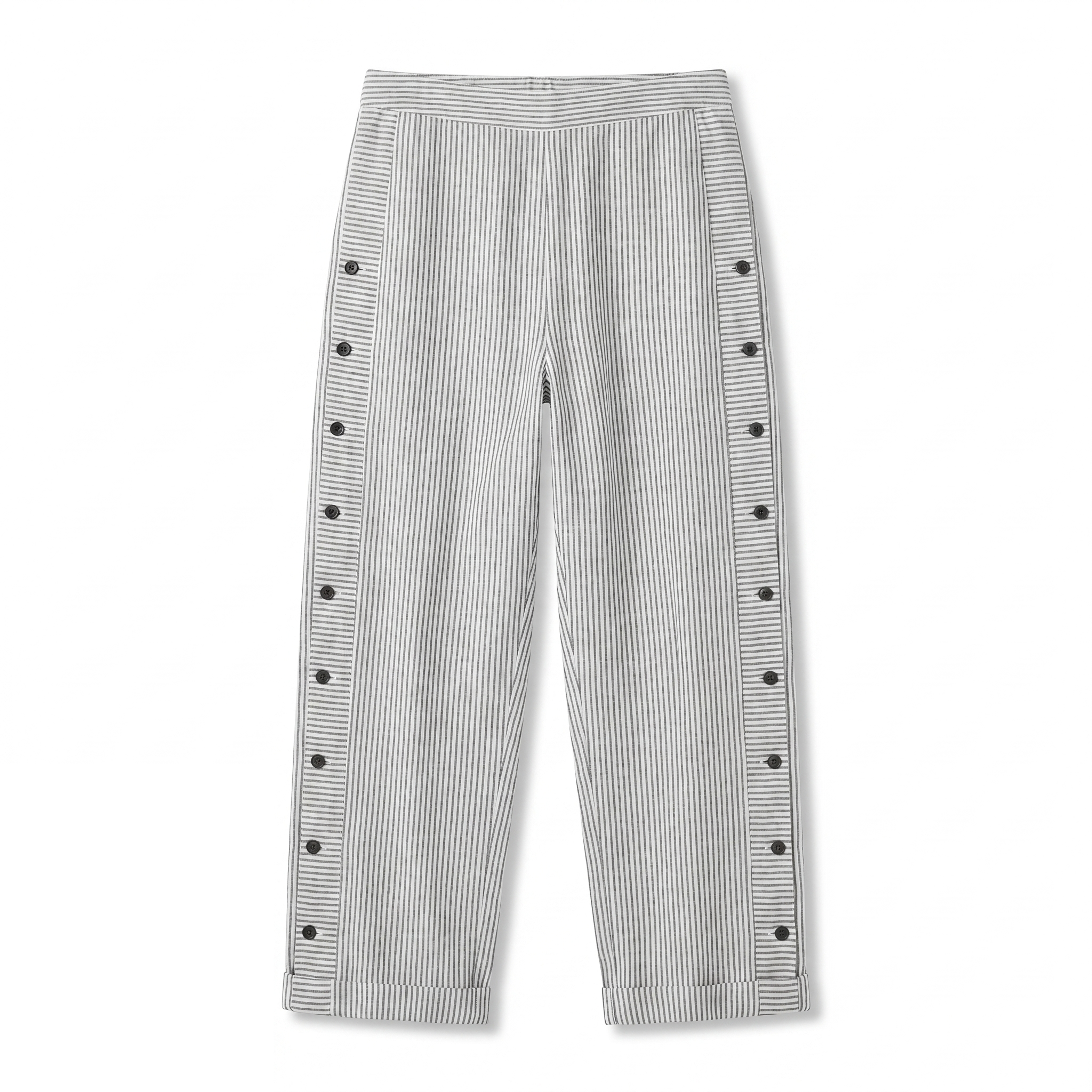 Tess | Gestreifte Panel-Knopfhose